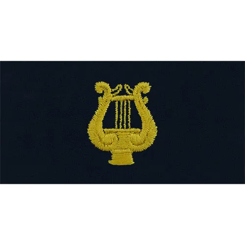 Navy Bandmaster Embroidered Coverall Collar Device