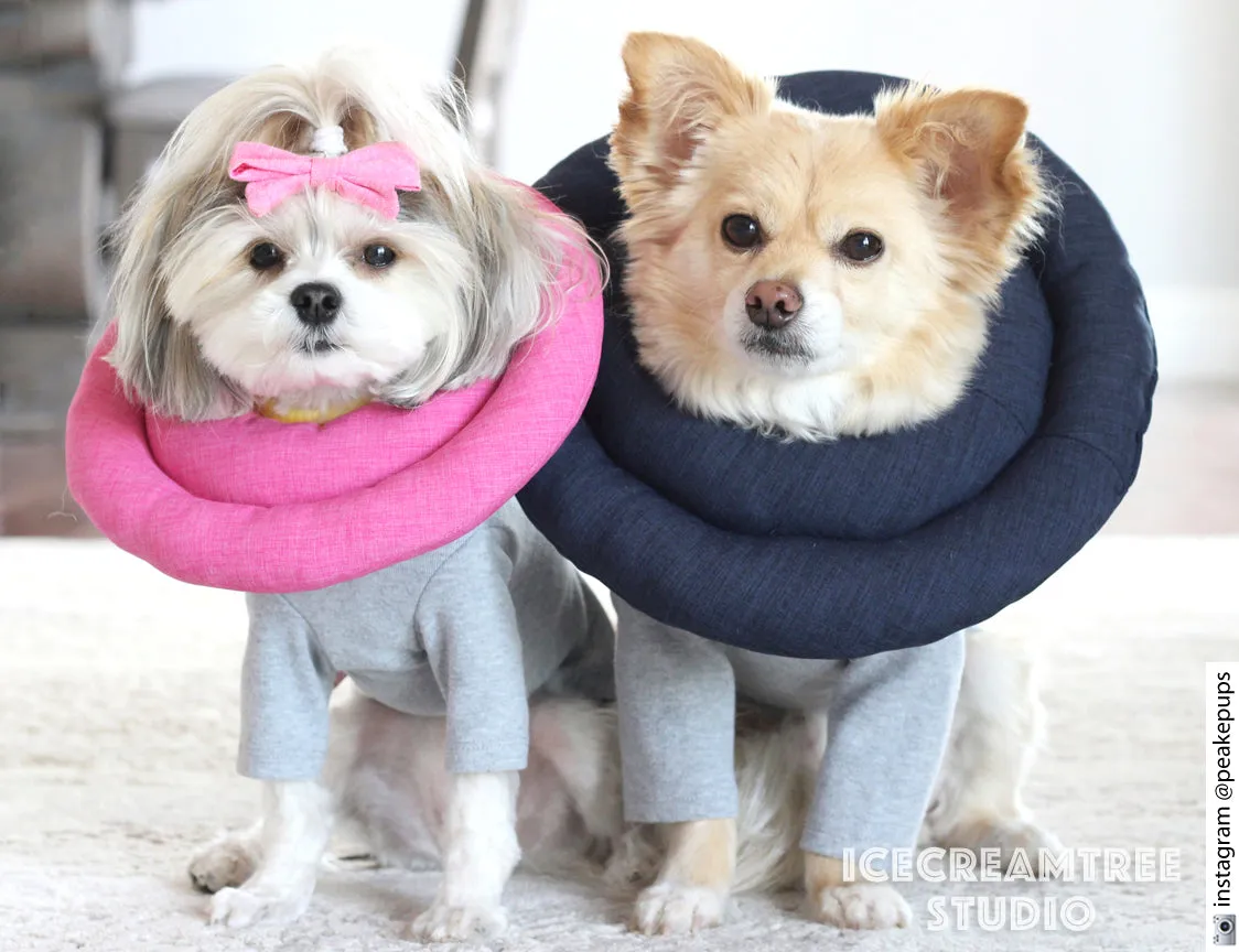 Navy Soft Comfy Cone - Hypoallergenic - Pet Recovery Collar