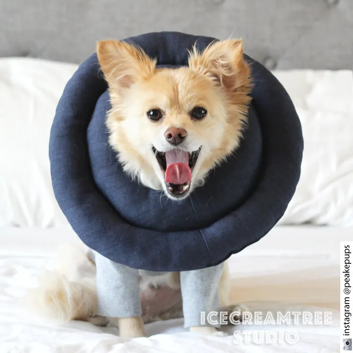 Navy Soft Comfy Cone - Hypoallergenic - Pet Recovery Collar
