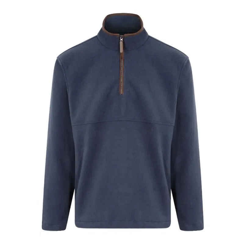 Oban Fleece Pullover In Navy