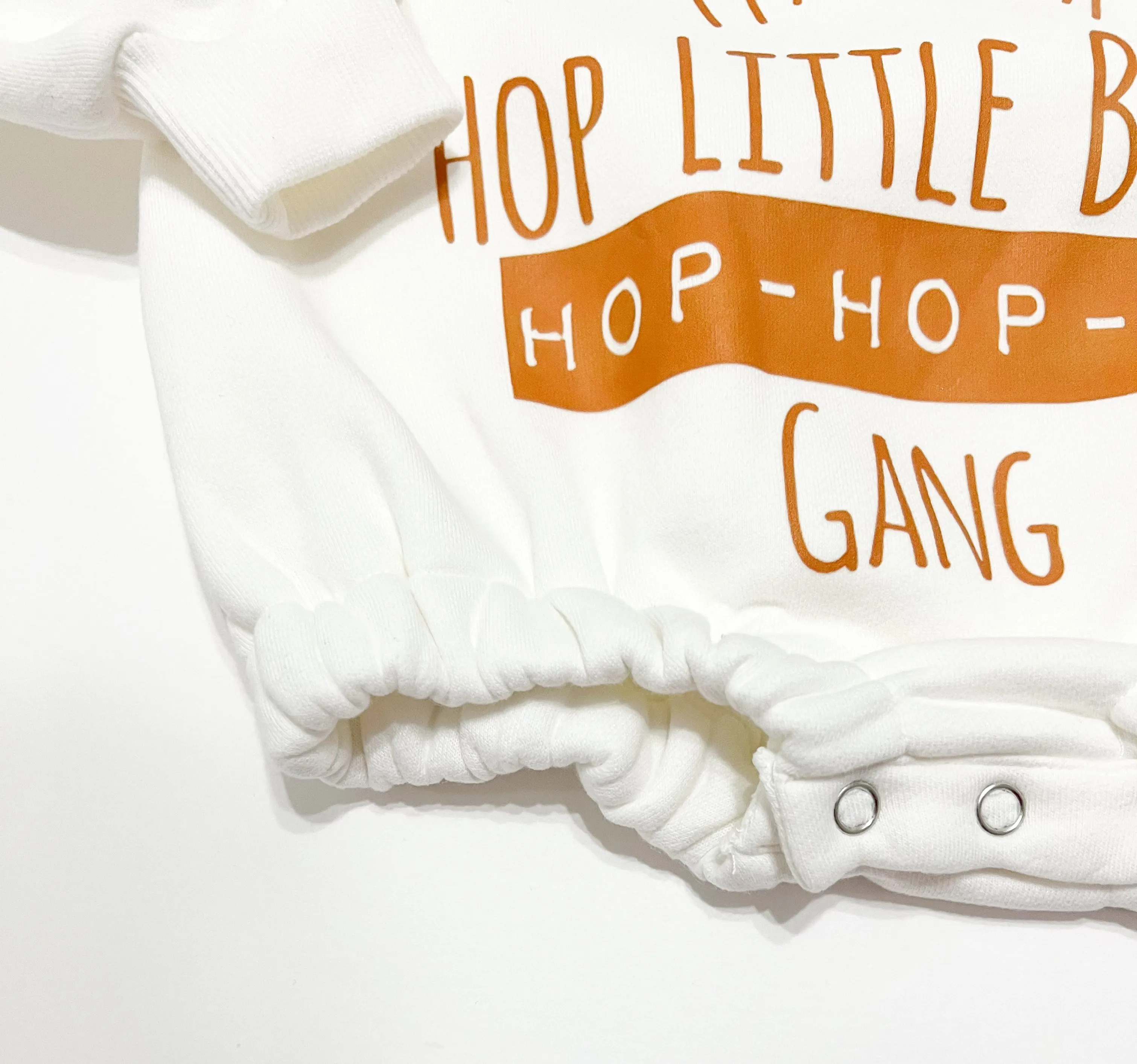 Organic Terry Hop Bunny Romper
