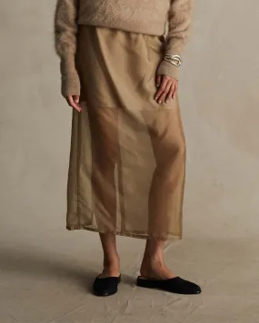 Organza Devon Skirt - Olive