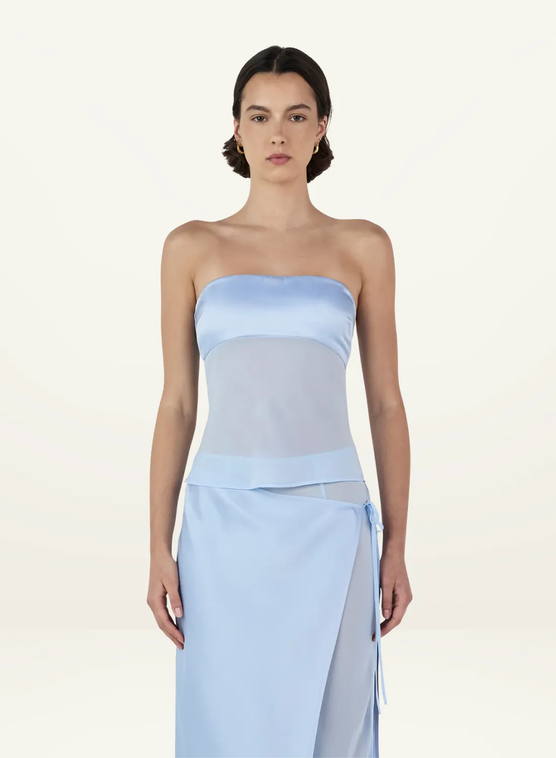 Ownley Ricky Midi Skirt in BABY BLUE