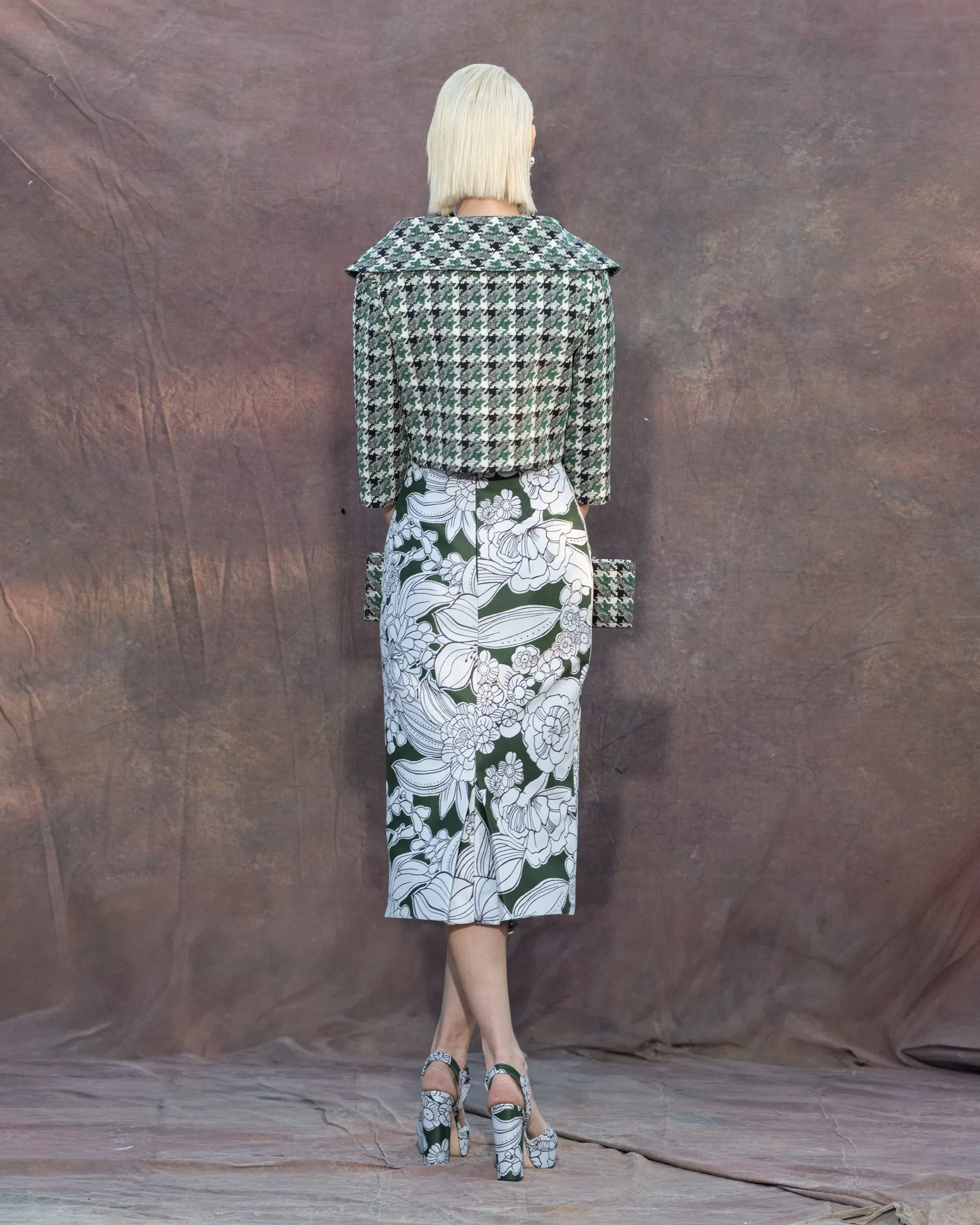 PENCIL FLORAL SKIRT