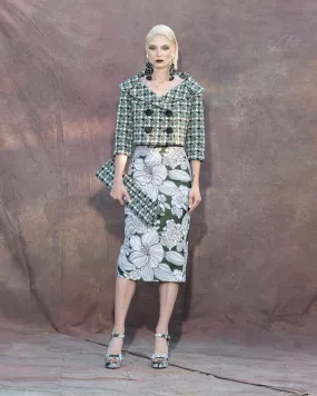 PENCIL FLORAL SKIRT