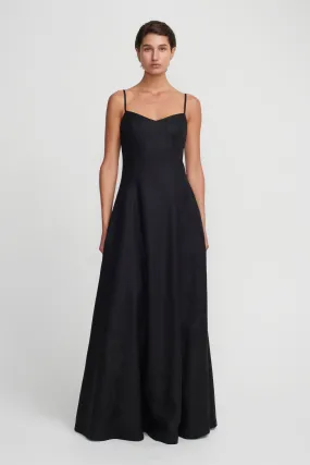 Pepper Maxi Dress Gown | Black