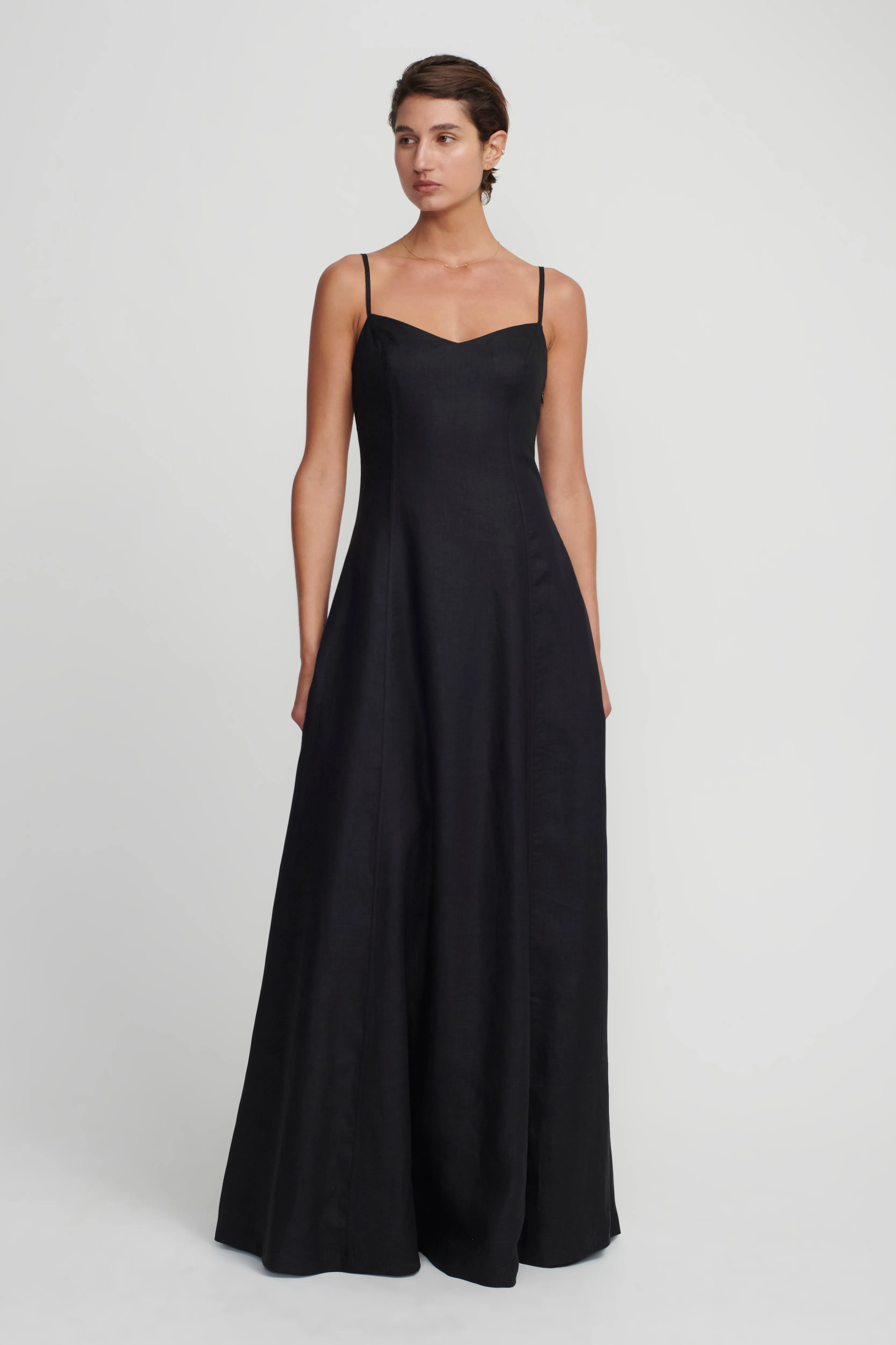 Pepper Maxi Dress Gown | Black