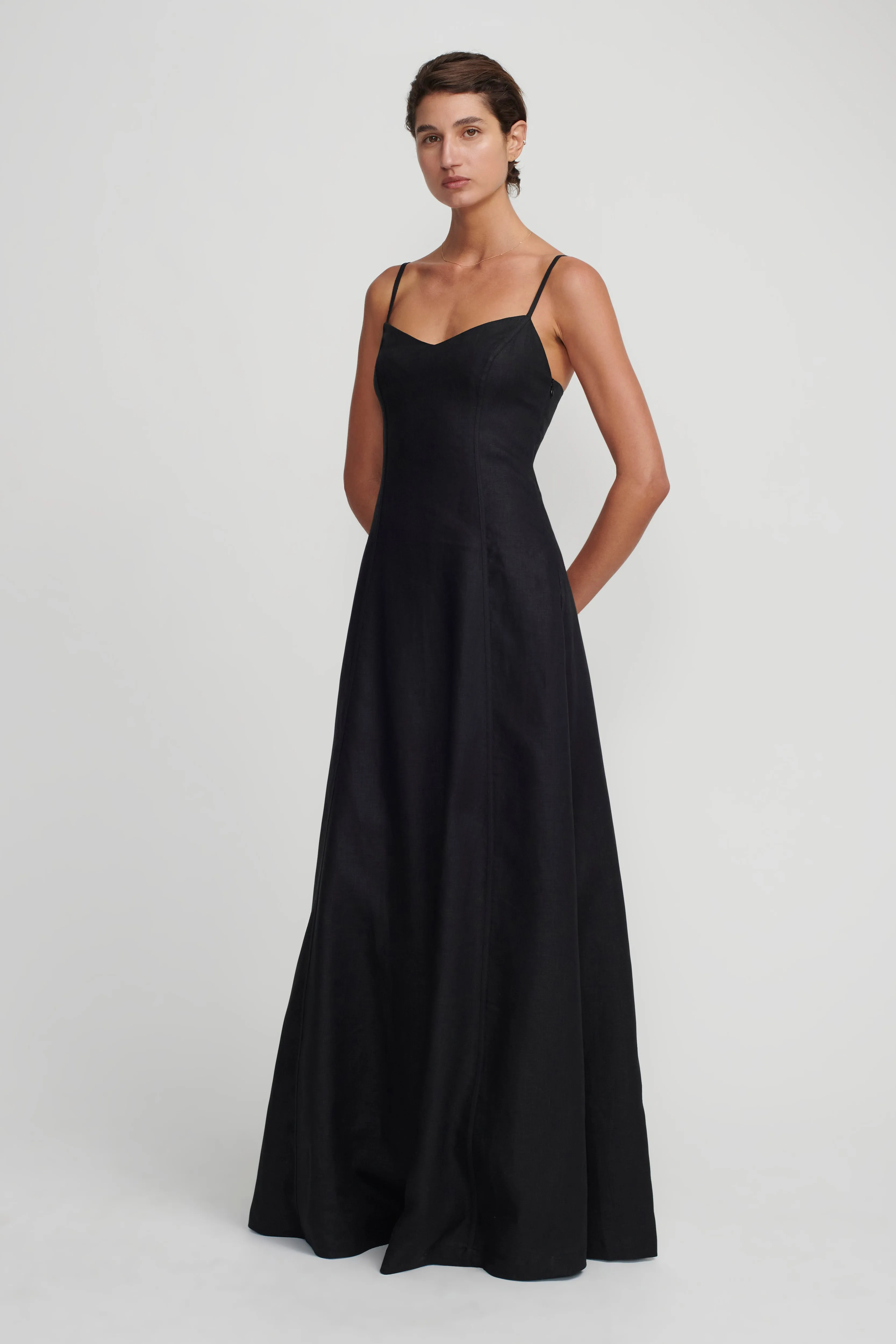 Pepper Maxi Dress Gown | Black