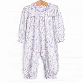 Picking Wildflowers Romper, Purple
