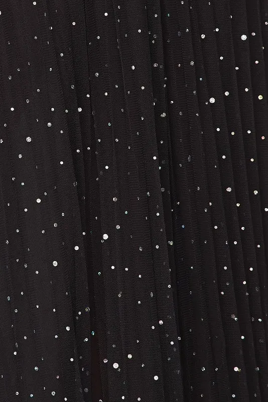 Pleated Stone Allover Mini Ski