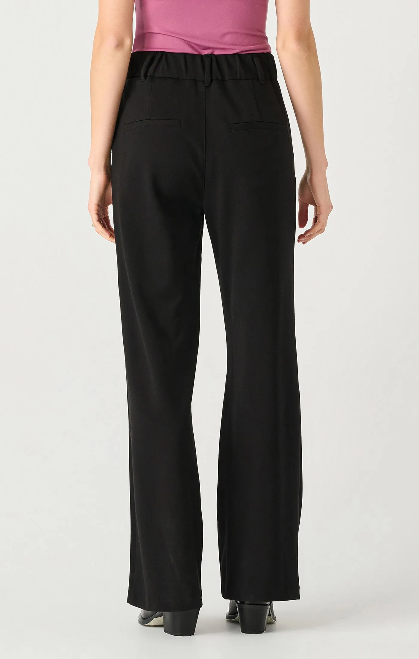 Ponte Knit Wide Leg Trouser (Dex)