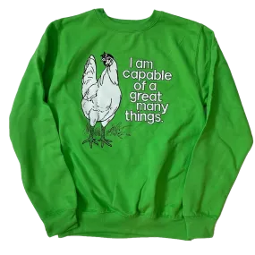 Positive Chicken Sweatshirt - Green Pastures