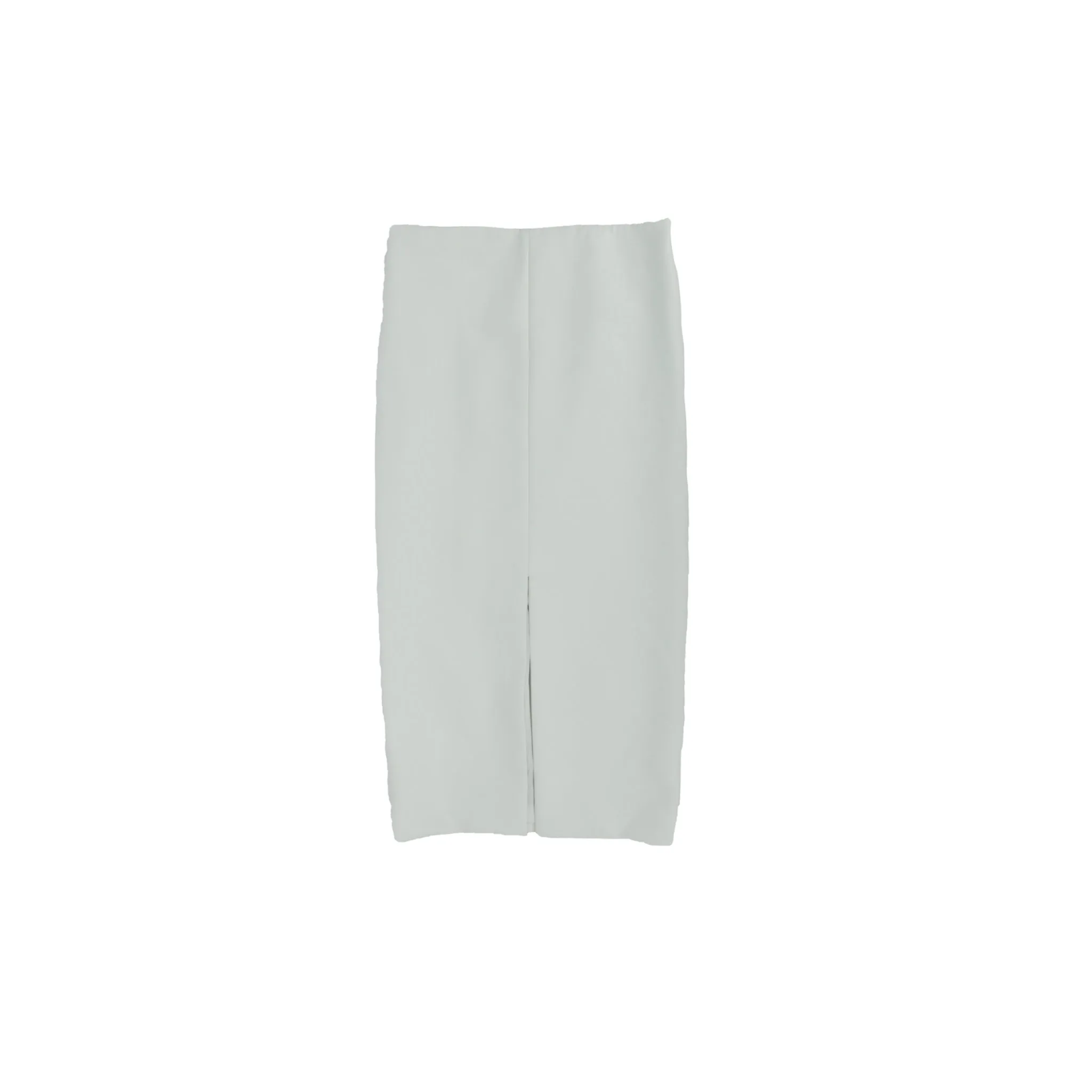 PU Hip-covering Midi-skirt in White