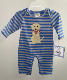 Puppy Appliqued Romper