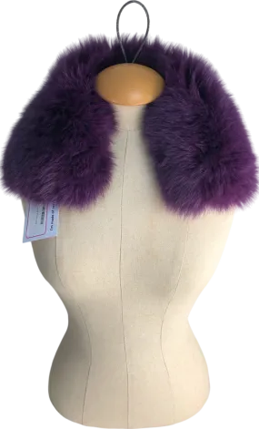 Purple Fur Collar One Size