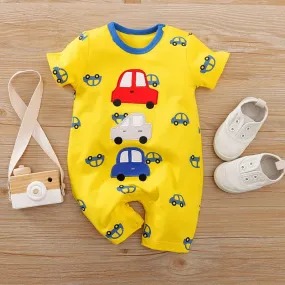"Car Mania" Baby's Romper