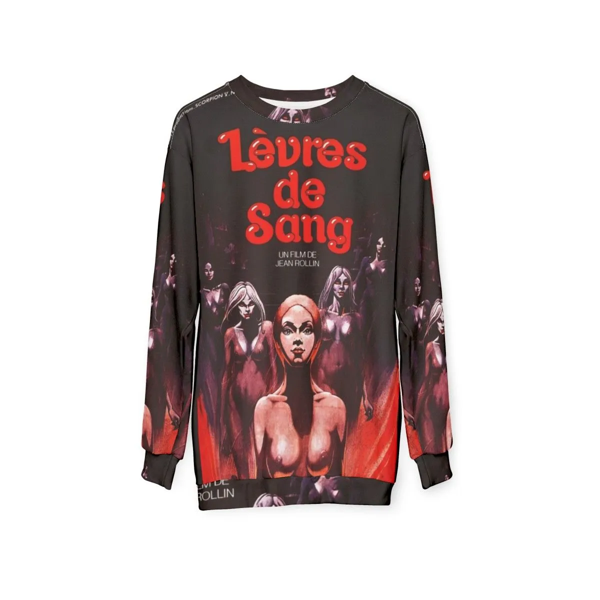 "L'vres de Sang French Horror Vampire Sweatshirt"