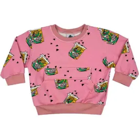 Raspberry Republic Sweatshirt with Front Pocket - Gator Pink