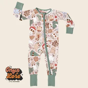 Ready to Ship: Making Spirits Bright Christmas ZIppie! 1960s Ghosties  Santa