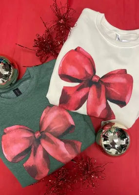 Red Bow Sweatshirt