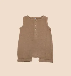 REM Sleeveless Shortall in Mocha