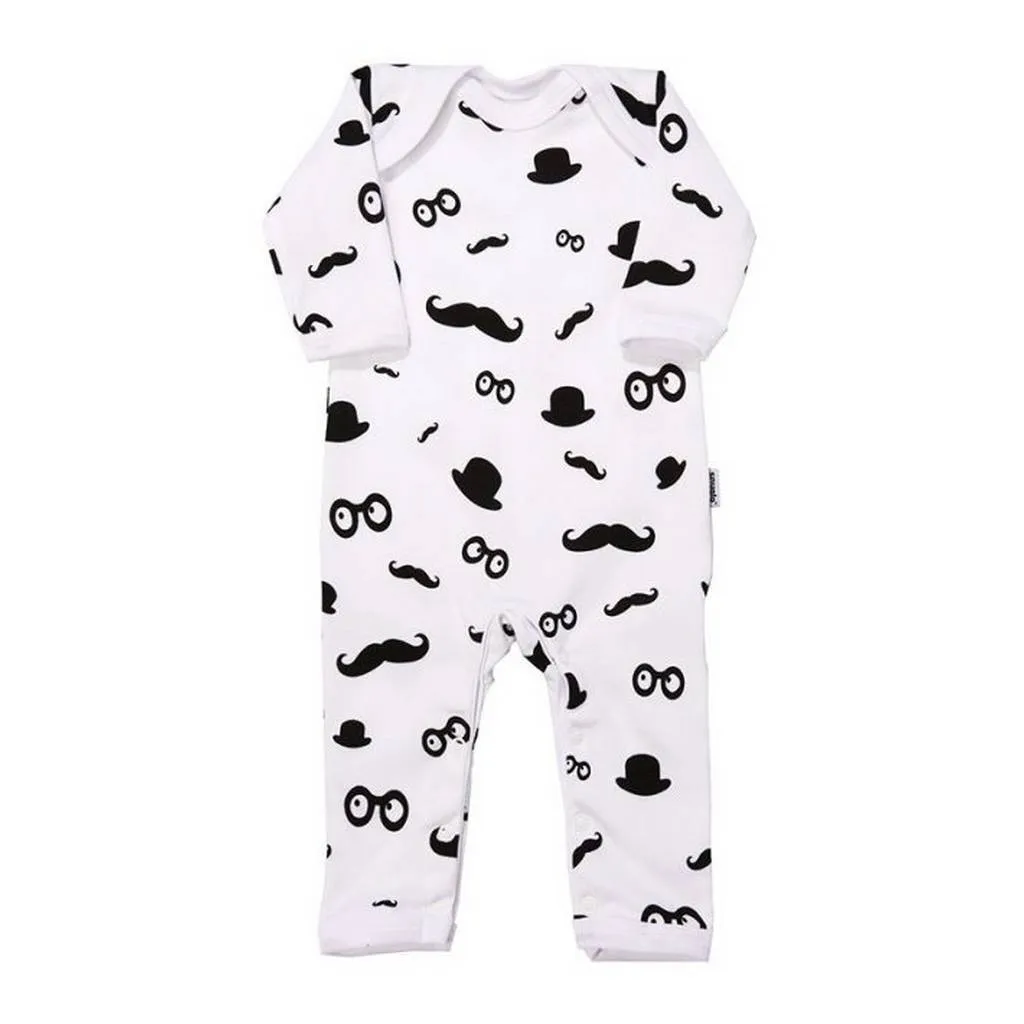 Romper Moustache Pattern