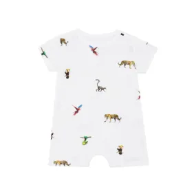 Rosa & Blue Romper - Jungle