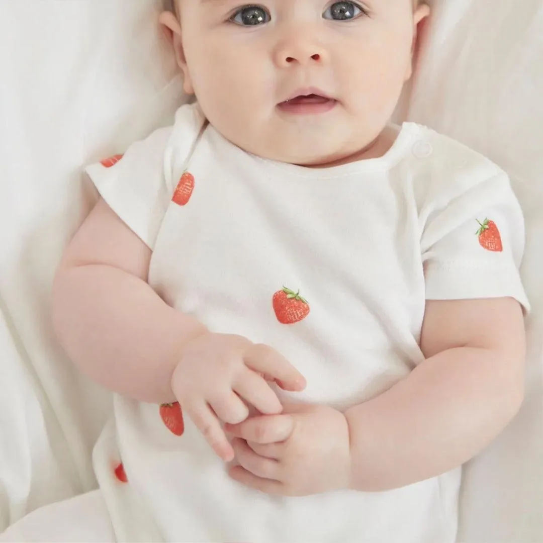 Rosa & Blue Romper - Strawberry
