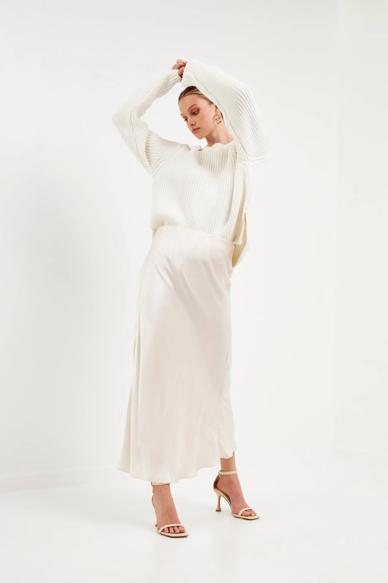Satin Maxi Skirt