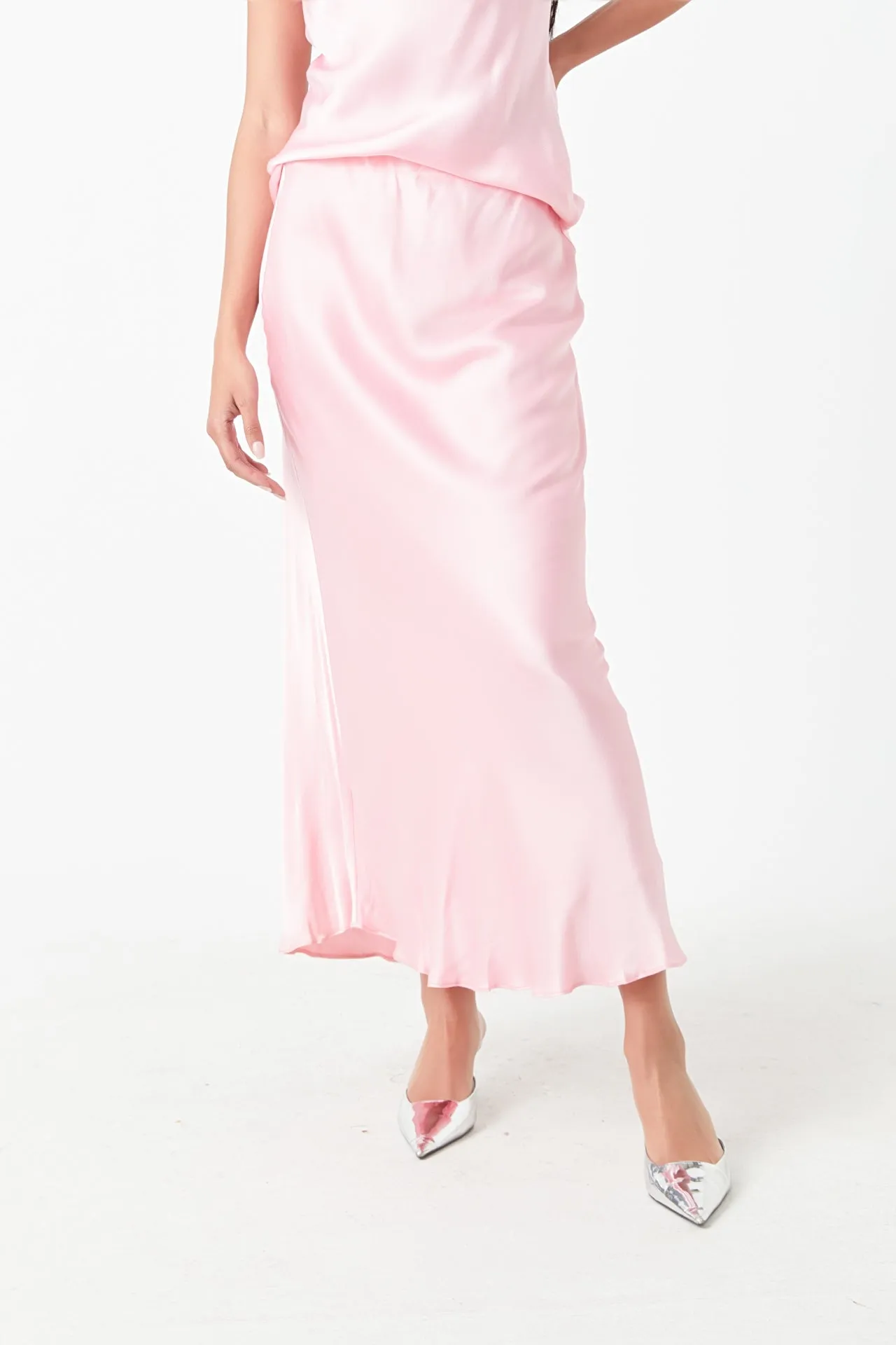 Satin Maxi Skirt