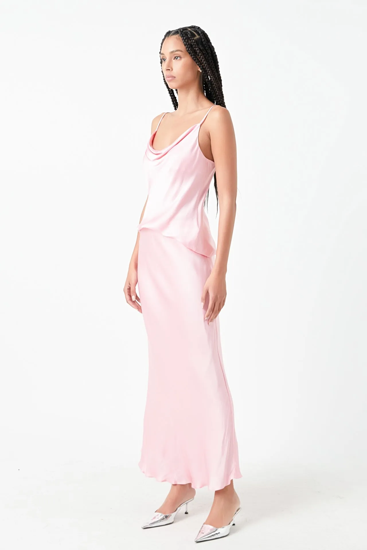 Satin Maxi Skirt