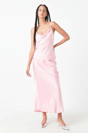 Satin Maxi Skirt