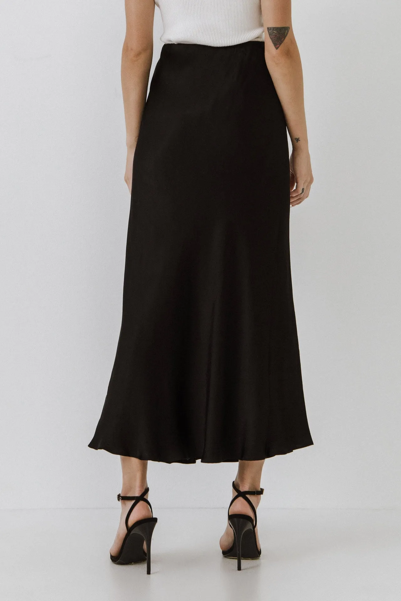 Satin Maxi Skirt