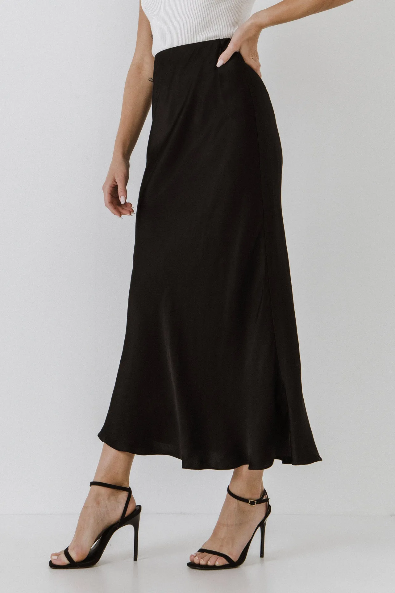 Satin Maxi Skirt