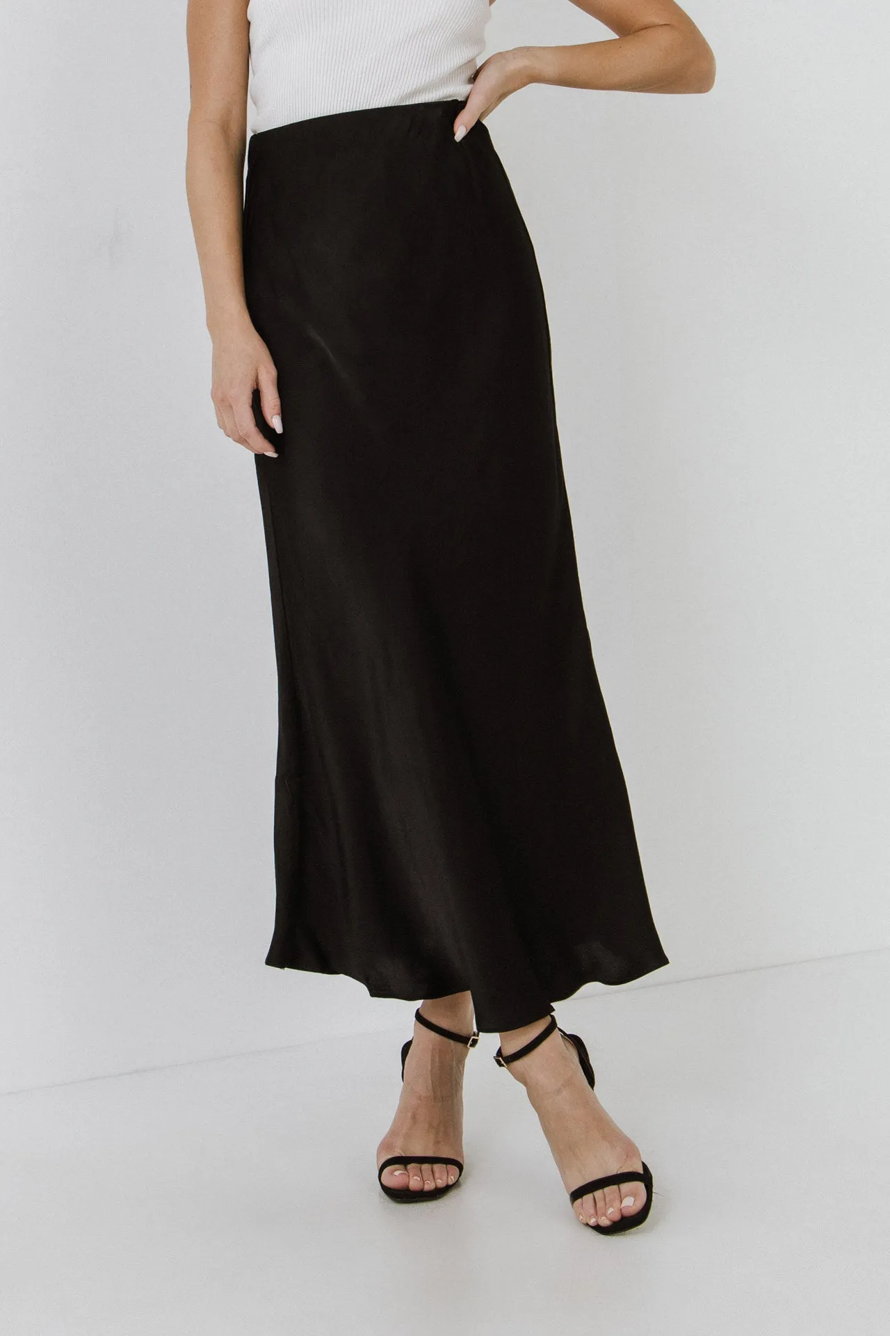 Satin Maxi Skirt