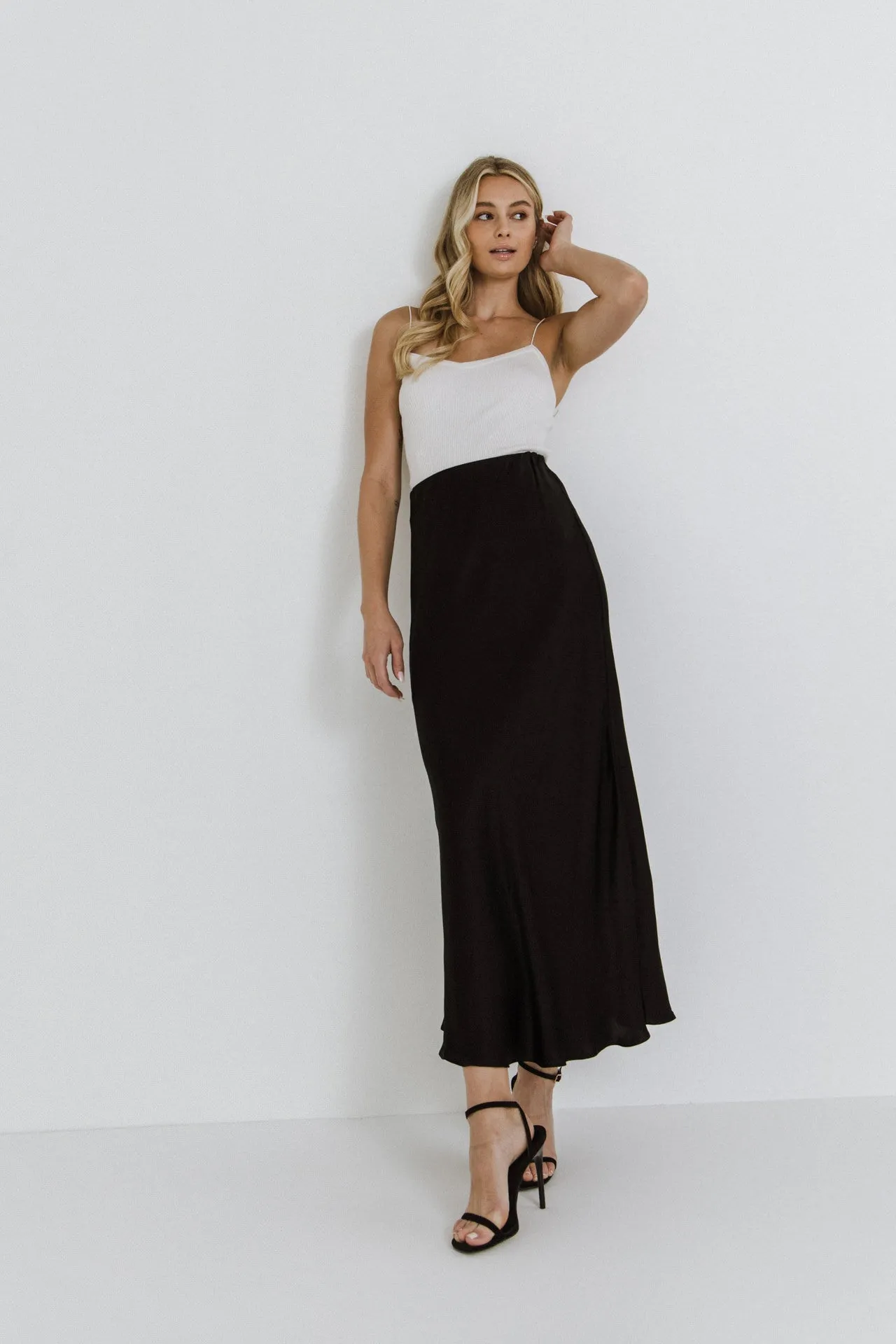 Satin Maxi Skirt
