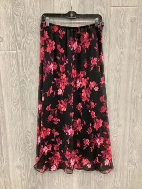 Skirt Maxi By Clothes Mentor In Black & Pink, Size: 14