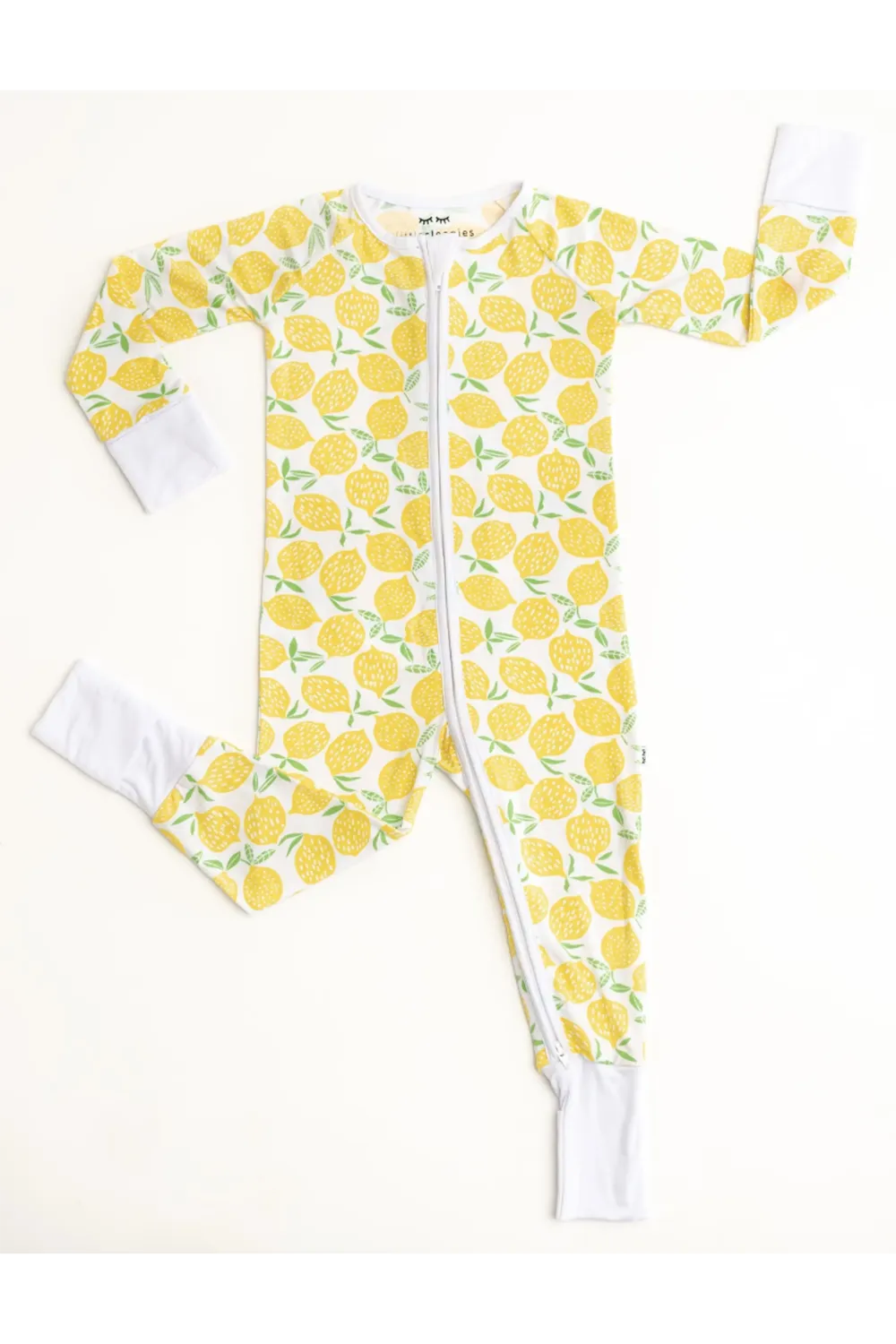 Sleepies Bamboo Convertible Romper / Sleeper - Lemons