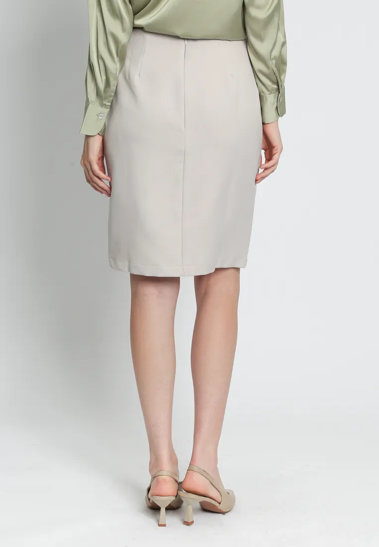 Slit Pencil Skirt