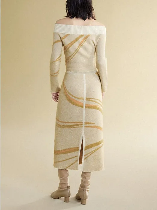 Split Sense Straight Knitted Skirt
