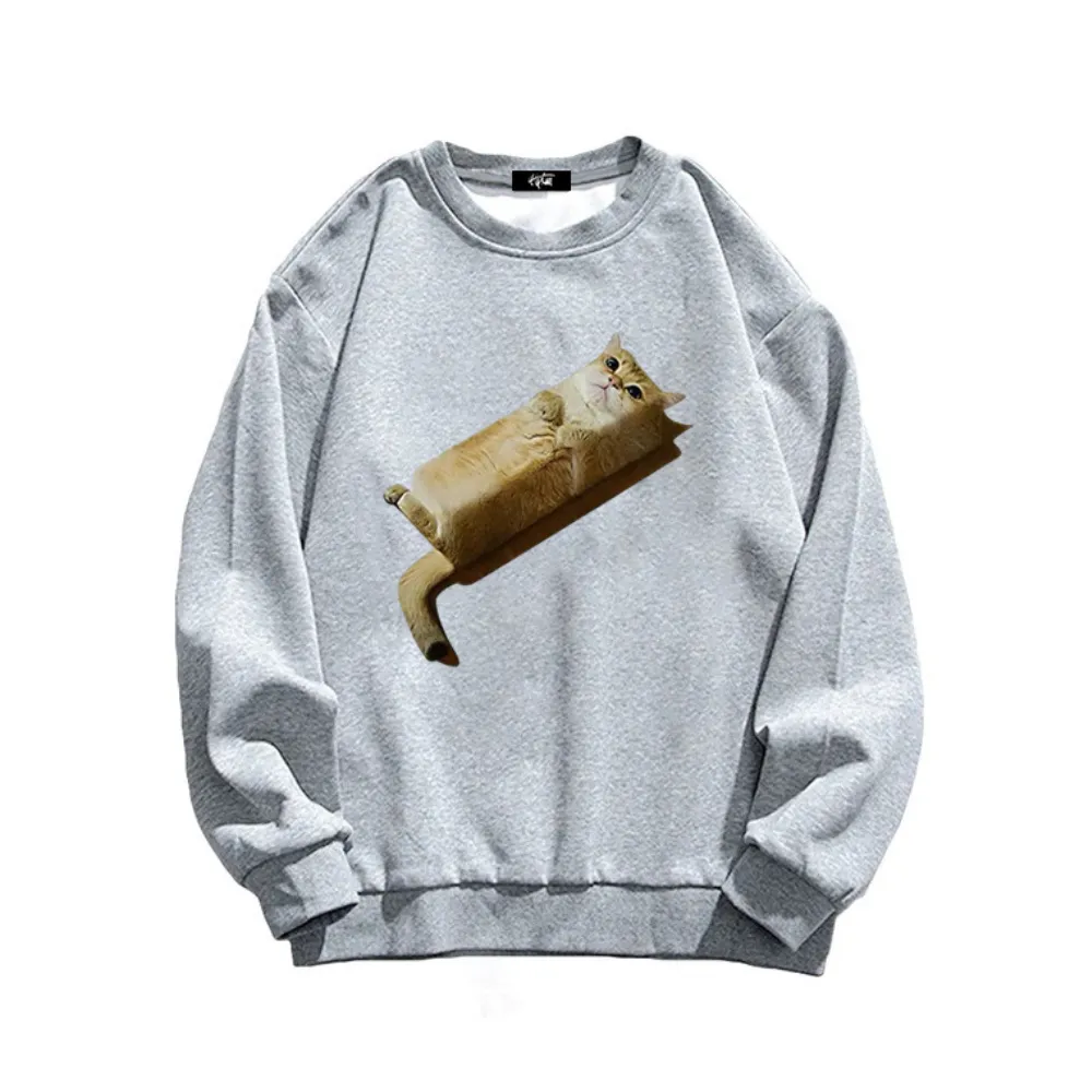 “Square Lazy Cat” Sweatshirt