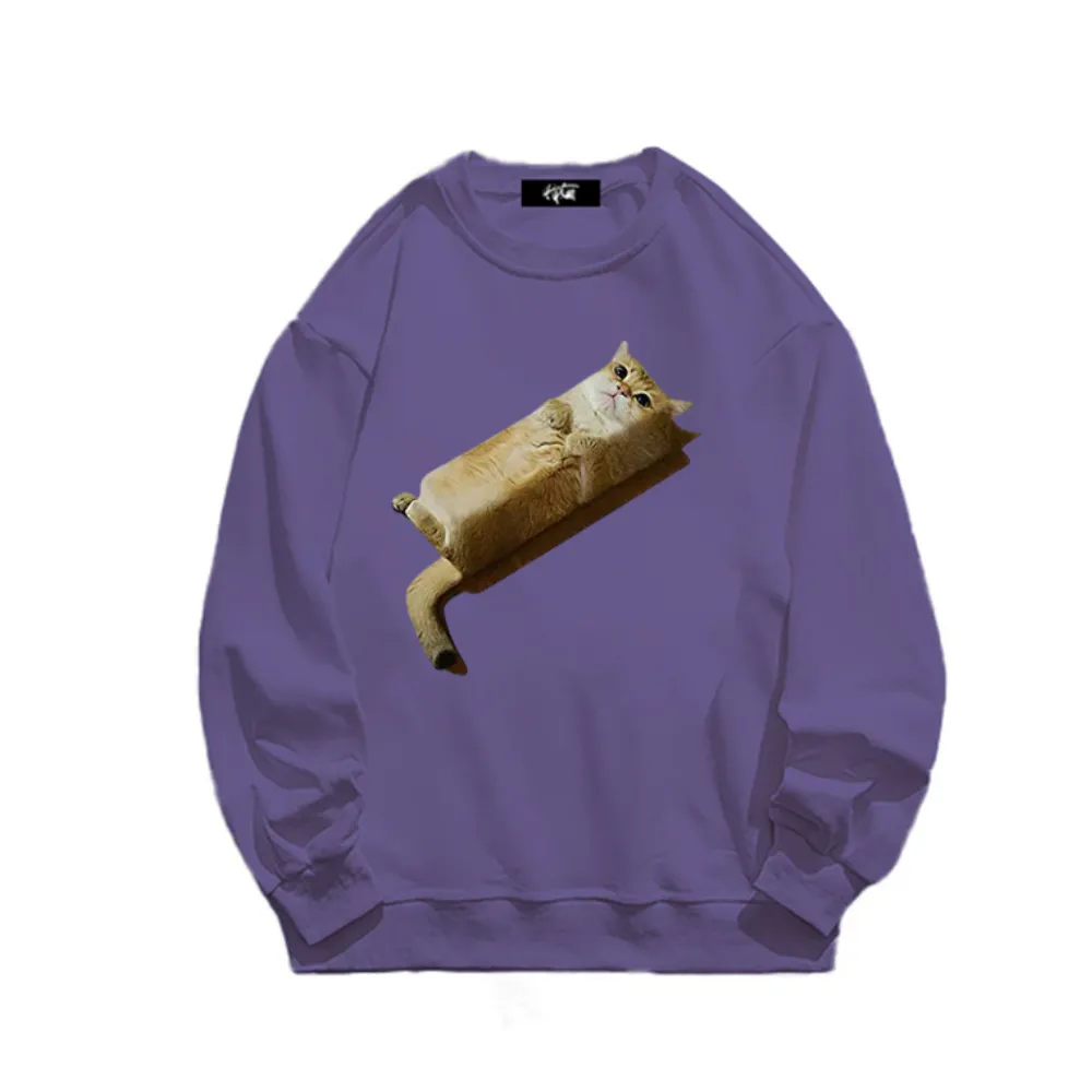 “Square Lazy Cat” Sweatshirt