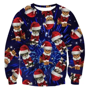 Starry Cat Christmas Jumper