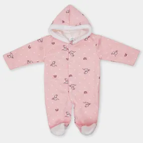 Super Cool Unisex Infant Hooded Printed Romper