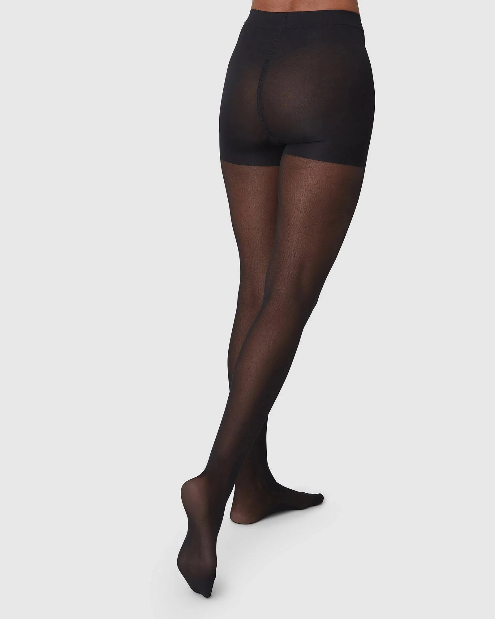 Swedish Stockings Moa Control Top Tights | Black