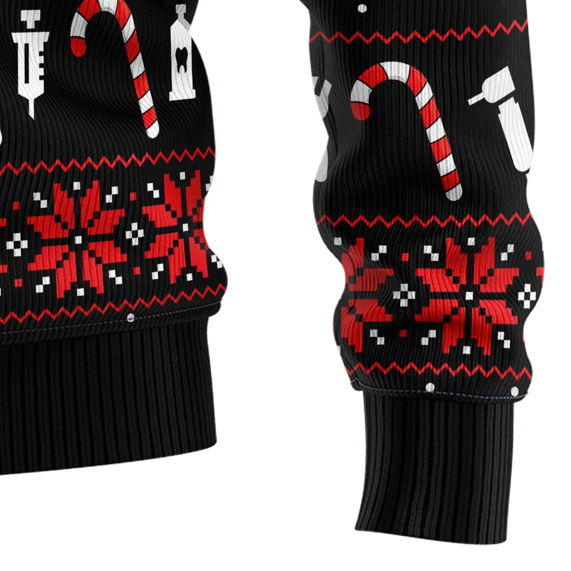 Ugly Sweater JulesRoche All-Over Print Cotton Christmas Pullover