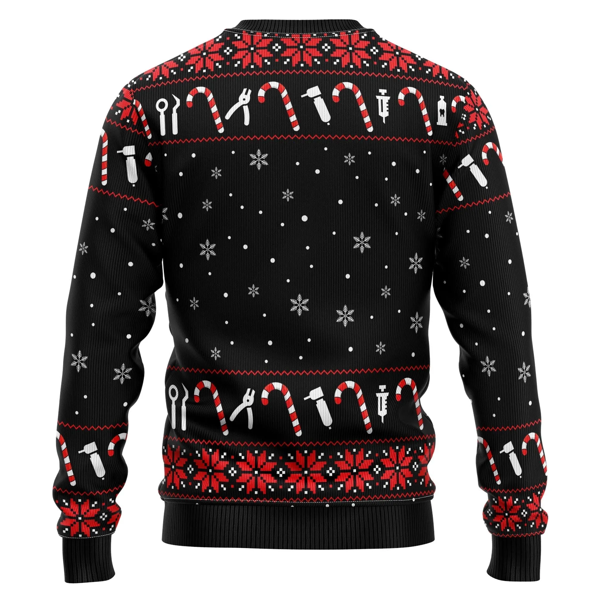 Ugly Sweater JulesRoche All-Over Print Cotton Christmas Pullover