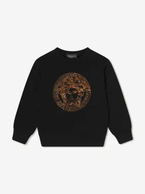 Versace Girls Studded Medusa Sweatshirt