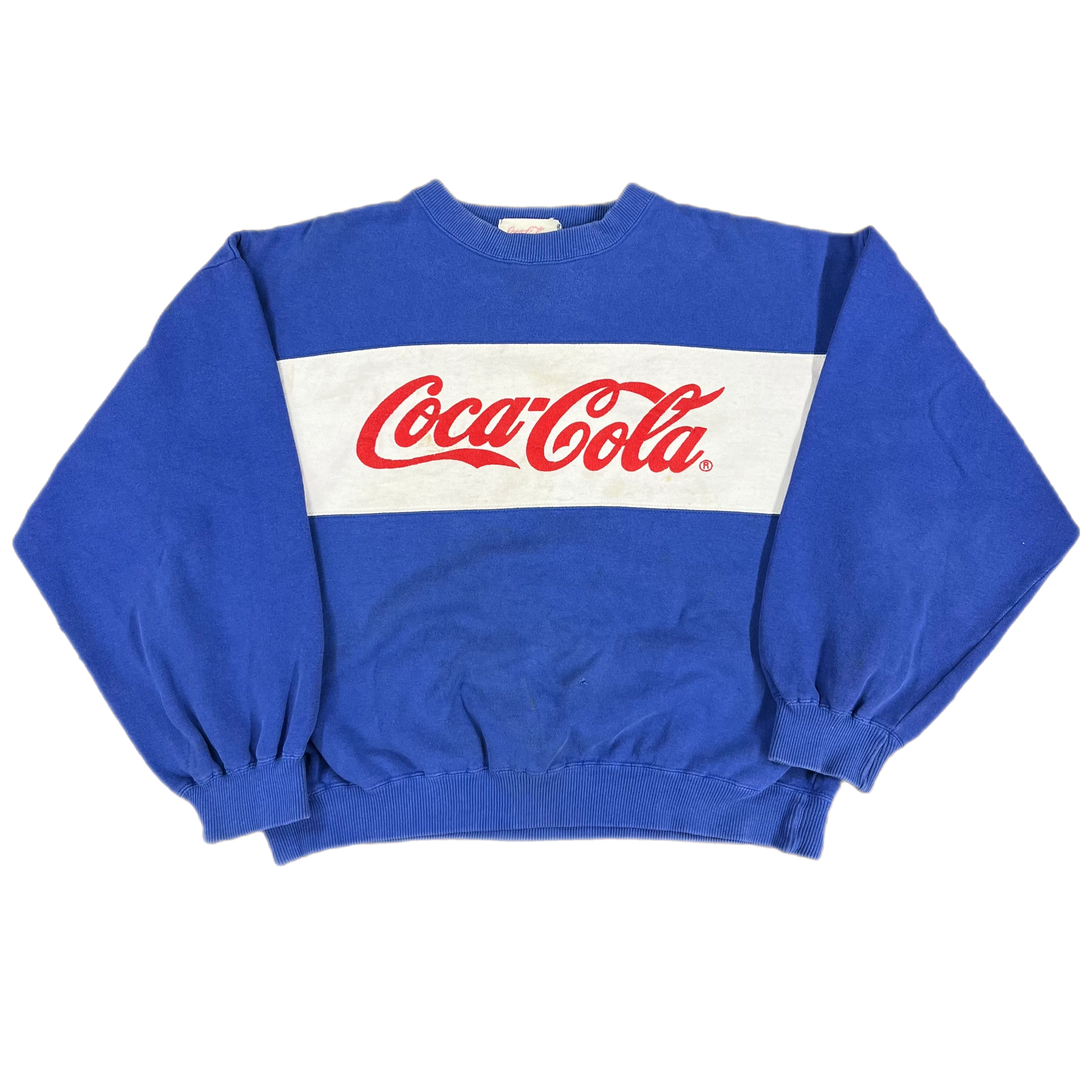 Vintage Coca-Cola "Script" Puffy Ink Crewneck Sweatshirt