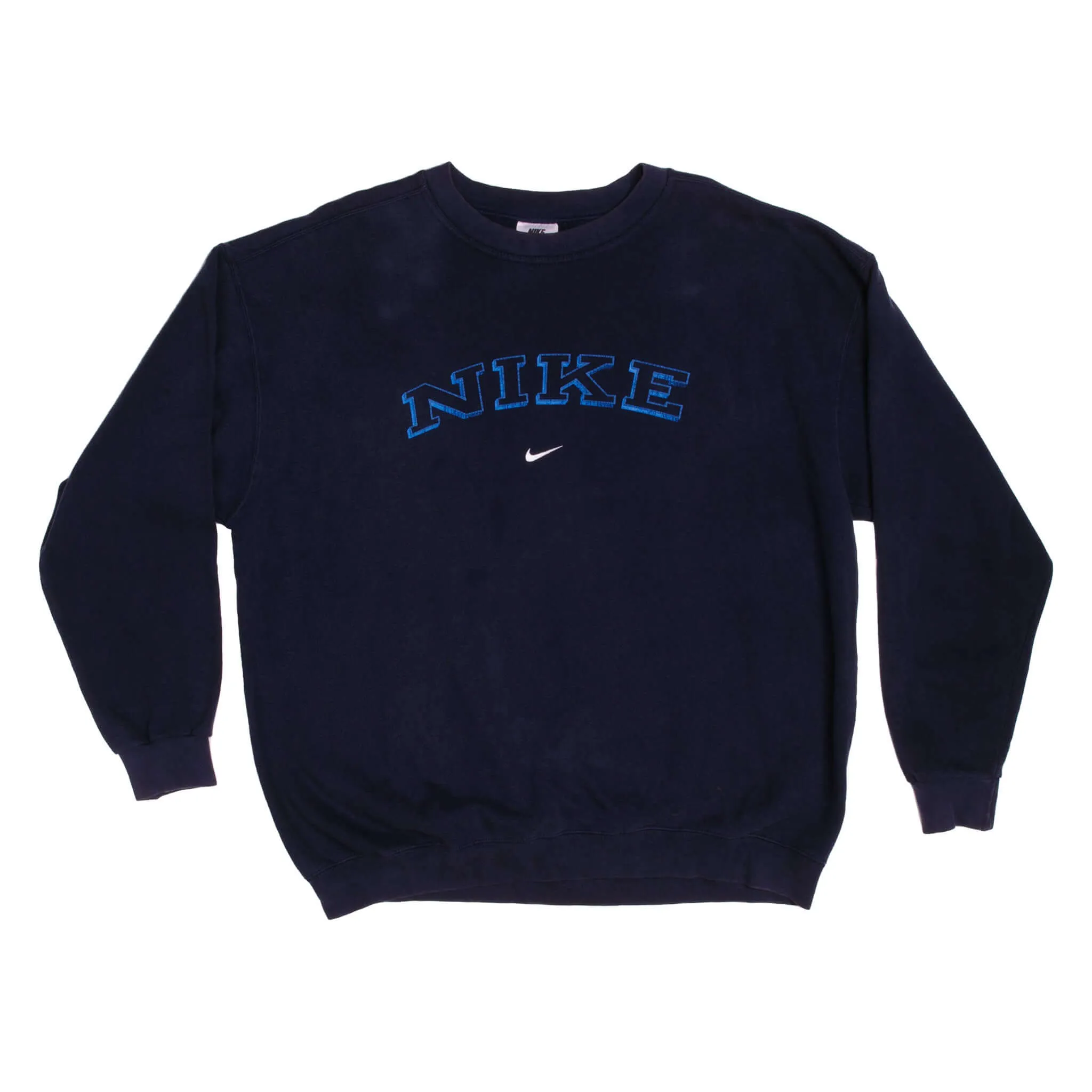 VINTAGE NIKE MIDDLE SWOOSH SWEATSHIRT LATE 1990s SIZE XL MADE IN USA